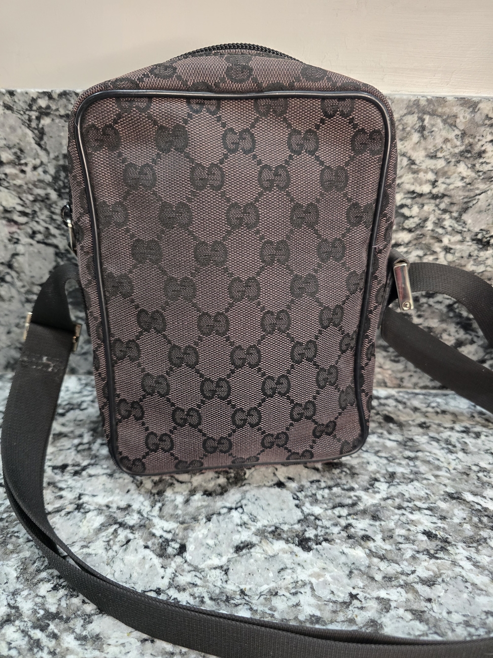 EUC Gucci Brown GG Canvas Small Crossbody Bag